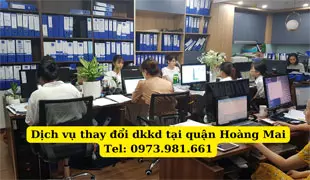 Dịch vụ thay đổi đăng ký kinh doanh tại Quận Hoàng Mai